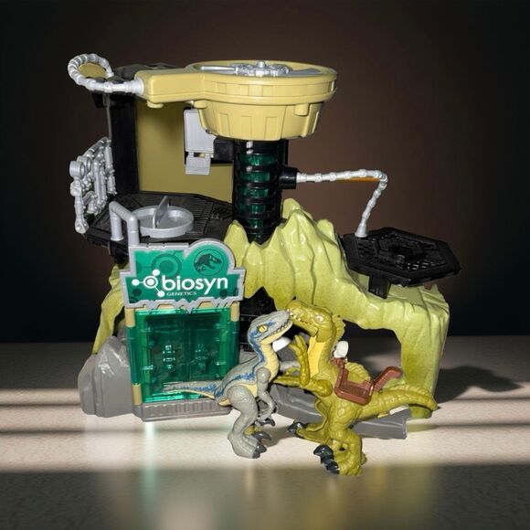 Imaginext Jurassic World Dinosaur Lab Truck Owen Grady Dr. Grant Figures - Picture 8 of 10